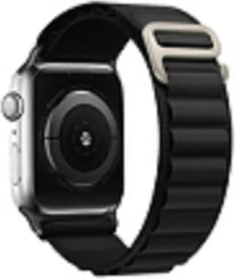 Produktbild von Nylonschlaufe Hülle Armband kompatibel mit der Watch 42/44/45/49 Schwarz
