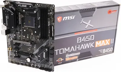 Zdjęcie produktu dla MSI B450 TOMAHAWK MAX II, AMD, Socket AM4, AMD Ryzen 3000 Series, DDR4-SDRAM, 128 GB, DIMM