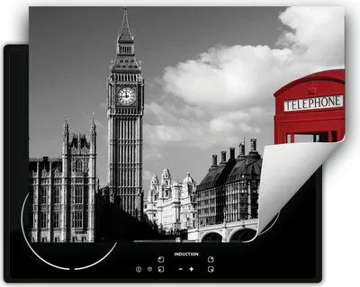 Produktbild von DarHaus Herdabdeckplatte 70x52 cm Anti Rutsch Matte Aufrollbar, grau - London