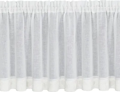 Produktbild von Eurofirany Bistrogardine Scheibengardine Dekoration Spitze creme 60x150 Landhaus Dekoration