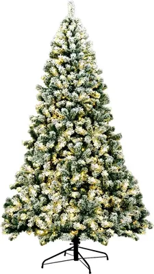 Image de Sapin de Noël artificiel - Sapin de Noël LED - Lumières LED - Support métallique - Aiguilles en PVC - Vert