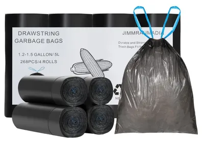 Imagen del producto de Bolsas de basura con cierre hermético, 5 litros, biodegradables