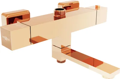 Immagine prodotto di Mexen Cube rubinetto termostatico per vasca-doccia, oro rosa - 77910-60