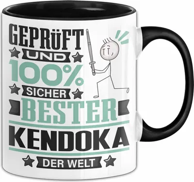 Produktbild von Kendoka Geschenk Lustiger Spruch für Kendoka Geschenkidee Bester Kendoka Der Welt (Schwarz)