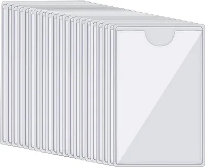 Produktbild von Transparente Kartenhülle, 9 x 6 cm, 20 Stück, Hartplastik Schutzhüllen für EC-Karten, Kreditkarten, Bankkarten