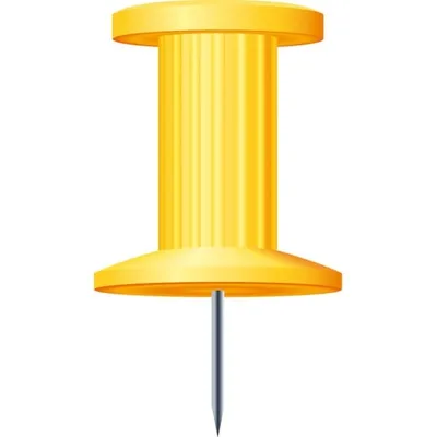 Produktbild von Exacompta 14703E Pinnwandnadeln gelb 7 mm 25 Stück