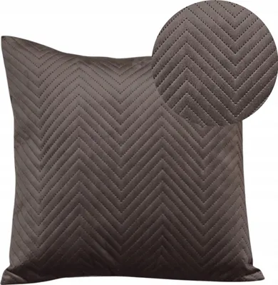 Produktbild von Geronimo | Dekokissen - Braun - 40x40 cm - Gestepptes Kissen - Maschinenwaschbar - Abnehmbarer Bezug - Antiallergisch
