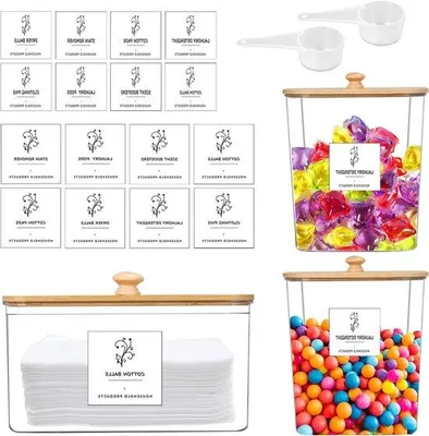 Produktbild von Waspulver Aufbewahrungsbox hochkapazitiv 16 Etiketten