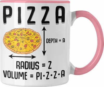 Produktbild von Trendation - Lustige Pizza Tasse Geschenk Pizza-Liebhaber Spruch Geschenkidee Pizzalover (Rosa)