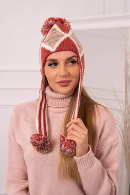 Zdjęcie produktu dla Czapka damska Kesi Eunika czerwona uniwersalna