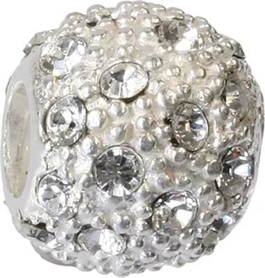 Produktbild von CarloBiagi Charm Bead Ball Zirkonia 925 Echt Silber Schmuck Element D2BBSCZP01C