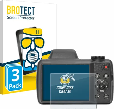 Produktbild von 3x BROTECT Entspiegelungs Schutzglas für Kodak Pixpro AZ528 Schutzfolie Panzer Folie Glas Display Schutz matt