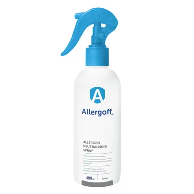 Zdjęcie produktu dla Allergoff Spray przeciw roztoczom do materacy i tapicerki 2x 400 ml – spray przeciw alergenom – w 100% wolny od biocydów – odpowiedni dla dzieci i alergików
