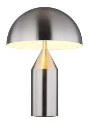 Produktbild von Globo Lighting Tischleuchte Metall Nickel matt, 2x E27