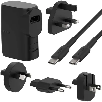 Produktbild von Belkin BoostCharge - Power Bank / Stromadapter - 5000 mAh - 25 Watt - Fast Charge, PD 3.0 - 2 Ausgabeanschlussstellen (USB, USB-C)