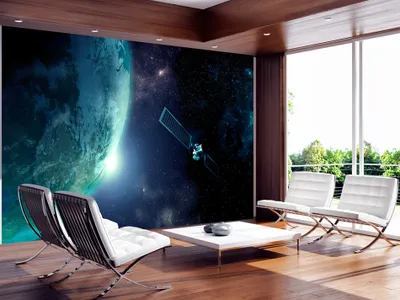 Produktbild von Vlies Fototapete 400x280 cm Tapeten Wandtapete XXL Planet Kosmos n-B-0007-a-c
