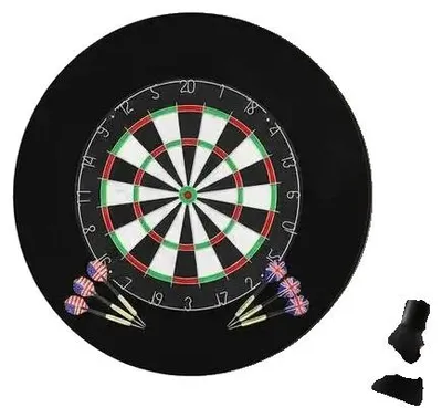 Produktbild von Dartboard, Professionelles Sisal, Komplettset mit Darts, Wie abgebildet