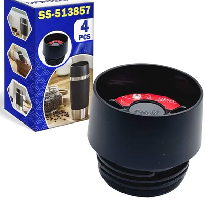 4 Deckel für Thermobecher, kompatibel mit Emsa/Tefal 0,36/0,5 L