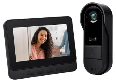 Obrázok produktu pre Videozvonček, bezdrôtové pripojenie, interkom, s 64 GB SD kartou