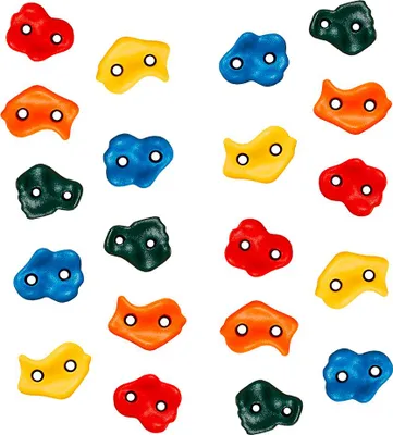 Image de KANGUI Lot de 20 Pierres à grimper d'escalade pour structures de jeux - Fixations non incluses