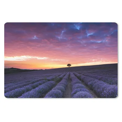 Obrázek produktu pro Podložka pod myš - Fialové mraky u levandulového pole - 60x40cm - Podložka pod myš