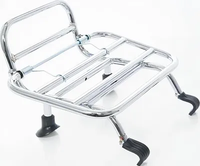 Immagine prodotto di Parimor A.M.S Cuppini portapacchi cromato anteriore pieghevole compatibile con Vespa GTS cioè Touring Super 300ccm anno 2012-2013