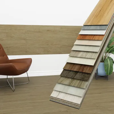 Produktbild von HEXIM Vinyldielen 0,97m² selbstklebend PVC Wandverkleidung Bodenbelag Holzoptik 91x15cm Paneele für Wand & Boden Holzdielen braun (7 Dielen Rustic Maple - 1815-4)