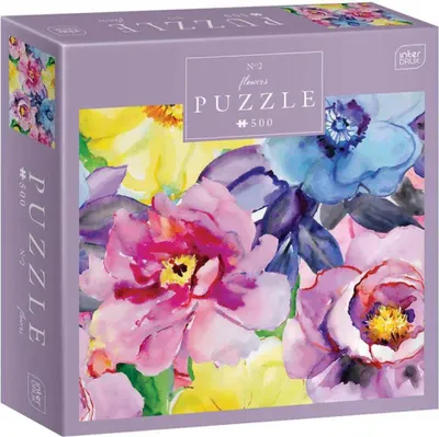 Produktbild von INTERDRUK Puzzle Blumen: Bunte Blumen 500 Puppen