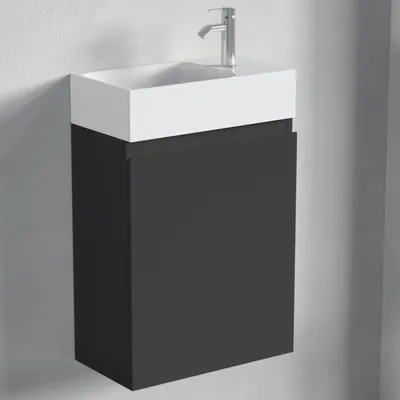 Zdjęcie produktu dla LOMAZOO szafka WC MALIBU 40 × 22 × 60 cm, czarny mat