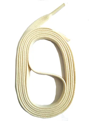 Produktbild von SNORS gewachste Schnürsenkel flach - CREME - 6-7mm - 110cm