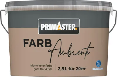 Produktbild von Primaster Farbambiente Wandfarbe matt nougat 2,5 L