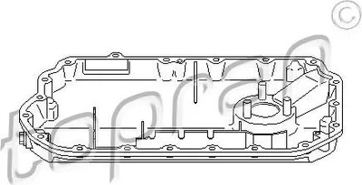 Produktbild von TOPRAN Ölwanne 111 355 für AUDI A6 Avant (4F5 C6) A4 Avant (8E5 B6)