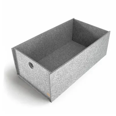 Produktbild von Aufbewahrungsbox CARGA Filz 55 x 31 x 20 cm ohne Deckel in hellgrau meliert