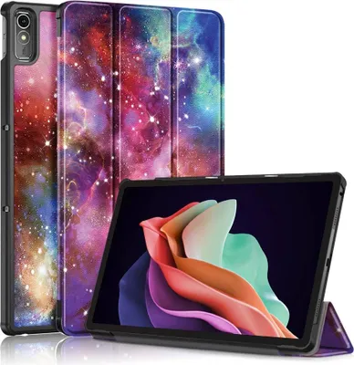 Produktbild von Lenovo Tab P11 Gen 2 Hülle - Tri-Fold Ständer Klapphülle mit Schlaf/Wach-Funktion - Galaxy