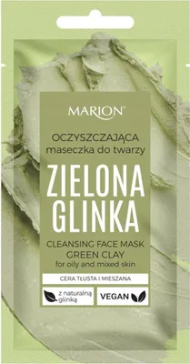 Obrázek produktu pro Marion, Čisticí maska na obličej se zeleným jílem, 8 ml - Dlouhodobá expirace!
