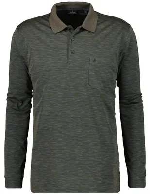 Produktbild von Polo button LS space dye 336 KHAKI Größe M