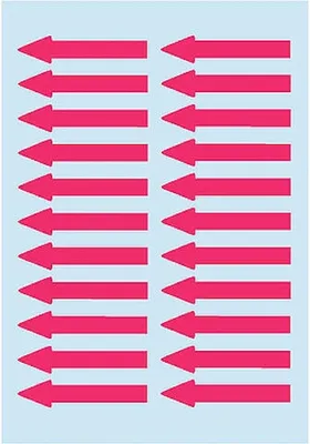 Produktbild von Herma Arrow labels luminous red 38x7mm 60 pcs.