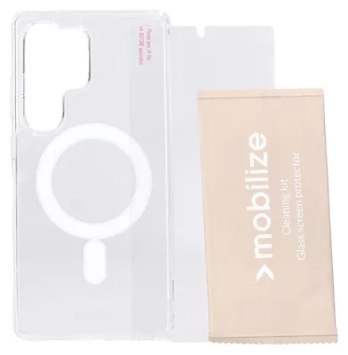 Obrázok produktu pre Ochranný balík, kompatibilný s puzdrom Samsung S25 Ultra Clear a ochrannou fóliou na displej