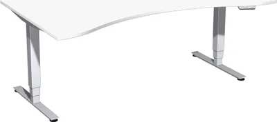 Produktbild von Gera Elektro Pro+ Elektro-Hubtisch höhenverstellbar, 1800x1000x625-1285, Weiß/Silber