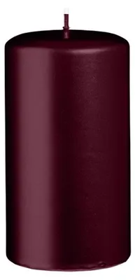 Produktbild von Stumpenkerzen Metallic Glanz Rotbraun Burgundy 130 x Ø 70 mm, 6 Stück