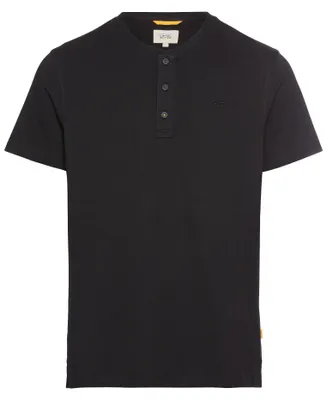 Produktbild von camel active Herren Henley T-Shirt mit Knopfleiste Schwarz, Menswear-L