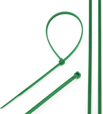 Zdjęcie produktu dla Opaska kablowa 2,5x200 Zielona UV (100 szt.) EDO777786 EDO Technic