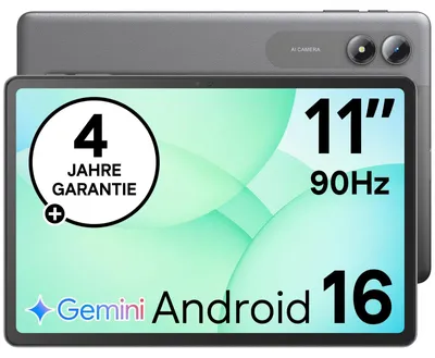 Produktbild von Tablet 11 Zoll Android 16 24GB RAM 128GB ROM Erweiterbarer Speicher