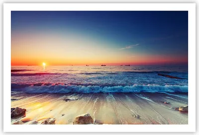 Produktbild von Poster - Poster ohne Rahmen - Meer Strand Welle - 91,5x61 cm - Wand Bild - Wanddeko - Wandbilder - Kunstposter - Wandposter - Bilder - Kunstdruck - Wanddekoration - Wandbild - P2XAA91x61-3613