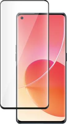 Zdjęcie produktu dla BigBen, folia ochronna na ekran do Oppo Reno6 Pro 5G, szkło hartowane 3D 9H, czarna przezroczysta