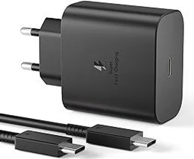 Produktbild von USB C Ladegerät 45W Schnellladegerät für Samsung Galaxy S25 S24 S23 S22 S21 Ultra, Typ C Schnellladegerät mit Schnellladekabel 1.5M, Netzteil Ladegerät Adapter Fast Charger für S10 S9 S8 A55 Note 20