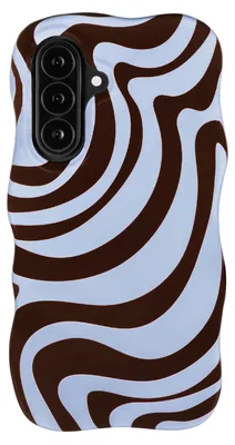 Produktbild von Selencia Vivid Wavy Rückseite mit MagSafe für das Samsung Galaxy A37 (5G) - Dream Swirl, Farbe: Schokolade