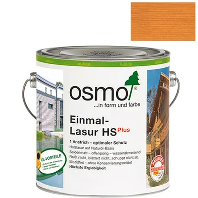 Produktbild von Osmo Einmal Lasur HSPlus Rotzeder seidenmatt für Holzmöbel 2500ml