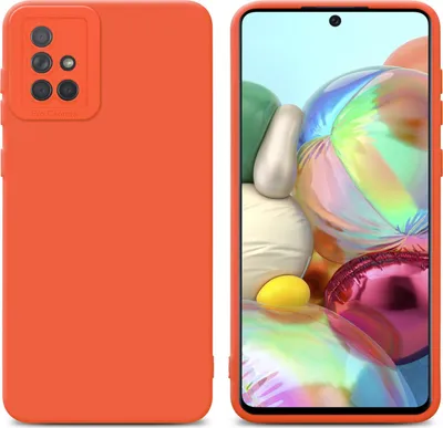 Obrázek produktu pro Cadorabo Case for Samsung Galaxy A71 4G Protective Case in Orange TPU Silicone Etui Case Kryt mobilního telefonu