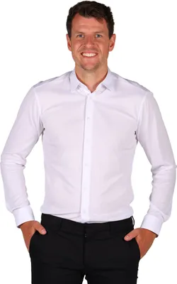 Produktbild von Herrenhemd Basic Langarm Weiß 3XL